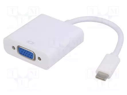 ADAPTERI - USB 3.1 - D-SUB 15PIN HD-PISTORASIA,USB C PISTOKE - USB kaapelit ja adapterit - AK-AD-55 - 1