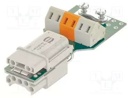 HDC LIITIN - N LIITINAARAS - 10A - 50V - PIN: 2,6 - PUSH-IN - Erikoisliittimet - 09120062795 - 1