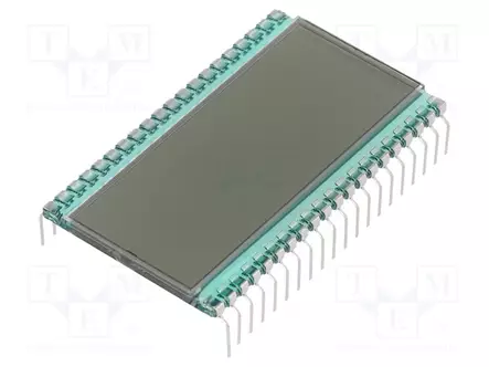 LCD NÄYTTÖ - 7-SEGMENTTINÄYTTÖ - STN POSITIVE - NUM.LUKUM: 3,5 - Digitaaliset LCD-näytöt - DE114-TU-307.5 - 1
