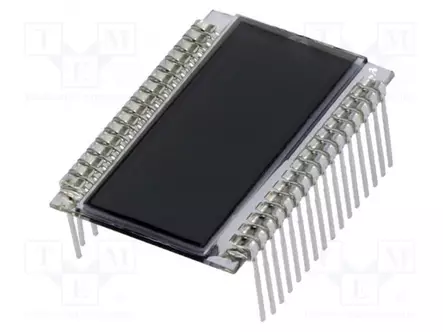 LCD NÄYTTÖ - 7-SEGMENTTINÄYTTÖ - STN POSITIVE - NUM.LUKUM: 4 - Digitaaliset LCD-näytöt - DE117-RS-207.5 - 1