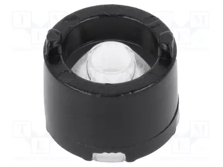 LED-LINSSI - PYÖREÄ - PLEXIGLASS PMMA - LÄPINÄKYVÄ - 19÷34° - H: 6,8MM - Linssit LEDeille - FP10995 - 1
