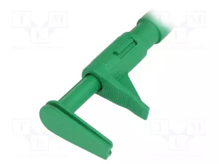 MITTAUSKOUKKU - KROKOTIILI - 5A - 1KVDC - VIHREÄ - 4MM - Testauskoukut - GRIP-F-25 - 2