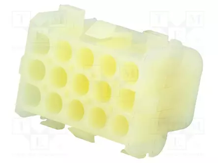 LIITIN: JOHTO-JOHTO - PISTOKE/PISTORASIA - UROS/NAARAS - PIN: 15 - NLS - Signaaliliittimet rasteri 6,35mm - NLSG-3X5 - 1