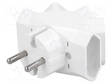 AC LIITIN-HAAROITIN - 2P - 250VAC - 6A - MALLI: LITTEÄT - AC liittimet ja rungot - R-5 - 1