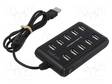 USB HUB - DC,USB A-PISTORASIA X10,USB A-PISTOKE - USB 2.0 - PNP - Tietokonetarvikkeet - muut - PC-UA0125 - 2