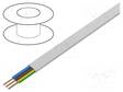 JOHTO - YDY - 3G2,5MM2 - LITTEÄ - RAUTACU - PVC - VALKOINEN - Virtajohdot metritavara - EK-YDYP-3X2.5 - 1