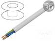 JOHTO - YDY - 5G2,5MM2 - PYÖREÄ - RAUTACU - PVC - VALKOINEN - Virtajohdot metritavara - EK-YDY-5X2.5 - 1