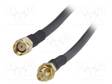 KAAPELI - 5M - RP-SMA UROS,RP-SMA NAARAS - MUSTA - 50OHM - Antennijohdot - SMA-MF-005 - 2