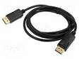 KAAPELI - DISPLAYPORT-PISTOKE,MOLEMMIN PUOLIN - FULL HD 1080P - HDMI, DVI, DisplayPort johdot - SAVKABELCL-85 - 1