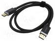 KAAPELI - DISPLAYPORT-PISTOKE,MOLEMMIN PUOLIN - TEKSTIILI - 1M - HDMI, DVI, DisplayPort johdot - SAVKABELCL-165 - 1