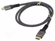 KAAPELI - HDMI-PISTOKE,MOLEMMIN PUOLIN - PVC - TEKSTIILI - PIT: 3M - HDMI, DVI, DisplayPort johdot - GOOBAY-PLUS-64995 - 1