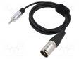 KAAPELI - JACK 3,5MM 3PIN PISTOKE,XLR UROS- 3PIN - 1,5M - MUSTA - Muut audio-videokaapelit - TAS-TK055 - 1