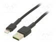 KAAPELI - USB 2.0 - APPLE LIGHTNING-PISTOKE,USB A PISTOKE - 1,2M - USB kaapelit ja adapterit - GC-KABGC05 - 1