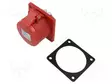 KOJELIITIN RUNKO NAARAS - 16A - 400V - IEC 60309 - IP44 - AC liittimet ja rungot - QX-1385 - 1