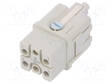 HDC-LIITTIMEN SISÄOSA - NAARAS - GWCONNECT - PIN: 6 - 400V - GWconnect liittimet - MX-93601-0435 - 1