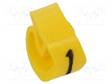 MERKIT - MERKINTÄ: 1 - 4÷10MM - PVC - KELTAINEN - -30÷80°C - CLI C - W: 7MM - Kaapeleiden merkintä - WM-0251311505 - 2