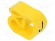 MERKIT - MERKINTÄ: J - 8÷16MM - PVC - KELTAINEN - -30÷80°C - CLI C - W: 11MM - Kaapeleiden merkintä - WM-0253411655 - 1