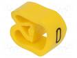 MERKIT - MERKINTÄ: O - 8÷16MM - PVC - KELTAINEN - -30÷80°C - CLI C - W: 11MM - Kaapeleiden merkintä - WM-0253411665 - 1