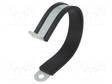 PIDIKE - ØNIPUN : 78MM - W: 25MM - TERÄS-SUOJAMATERIAALI: EPDM - DL - W1 - Metalliset nippusiteet ja kiinnityspanna - MPC-LKD17825 - 1