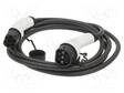 EMOBILITY: CABLE - 1X0.75MM2,3X6MM2 - 230VAC - 7.4KW - IP55 - 7.5M - 32A - Sähköauton latauskaapelit - DK-1P32-075 - 1