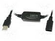 USB-TOISTIN - USB 2.0 - USB A RASIA,USB A PISTOKE MUSTA - USB kaapelit ja adapterit - UA0145 - 1