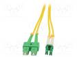 VALOKUITU PATCH-KAAPELI - LC/APC,SC/APC - 1M - 9/125UM - LSZH - VIHREÄ - Patchcordit ja valokuitu-pigtailit - QOLTEC-54035 - 2