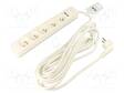 VERKKOJATKOKAAPELI - 3X1,5MM2 PVC - VALKOINEN - 16A - Jatkojohdot ja -haaroittimet - KERG-M02405 - 1