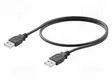 KAAPELI - USB A PISTOKE,MOLEMMIN PUOLIN - KULLATTU - 0,5M - MUSTA - USB kaapelit ja adapterit - 1993550005 - 1