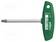 WRENCH: TORX® - TX10 - OVERALL LEN: 126MM - WORKING PART LEN: 100MM - Kuusiokolo- ja TORX avaimet - WIHA.27965 - 1