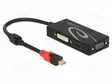 ADAPTERI - DISPLAYPORT 1.2,HIGH SPEED + ETHERNET,SINGLE LINK - HDMI, DVI, DisplayPort johdot - DELOCK-62855 - 1