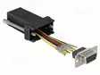 ADAPTERI - D-SUB 9PIN RASIA,RJ45-PISTORASIA - MUSTA - Tietokonekaapelit ja -adapterit - DELOCK-66165 - 2