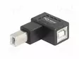 ADAPTERI - USB 2.0 - USB B RASIA,USB B-PISTOKE 90° YLÄ-/ALA- - USB kaapelit ja adapterit - DELOCK-67205 - 1