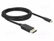 KAAPELI - DISPLAYPORT-PISTOKE,USB C PISTOKE - DISPLAYPORT 1.4 - HDMI, DVI, DisplayPort johdot - DELOCK-80165 - 1
