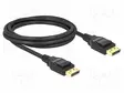 KAAPELI - DISPLAYPORT-PISTOKE,MOLEMMIN PUOLIN - DISPLAYPORT 1.2 - HDMI, DVI, DisplayPort johdot - DELOCK-82585 - 1