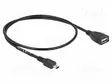 KAAPELI - USB 2.0 - USB A RASIA,USB B PIENOISPISTOKE - 0,5M - MUSTA - USB kaapelit ja adapterit - DELOCK-82905 - 1