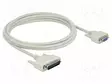 KAAPELI - D-SUB 25PIN PISTOKE,D-SUB 9PIN RASIA - PIT: 3M - BEIGE - Tietokonekaapelit ja -adapterit - DELOCK-85525 - 1