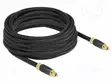 KAAPELI - TOSLINK-PISTOKE,MOLEMMIN PUOLIN - 5M - MUSTA - ØJOH: 8MM - Muut audio-videokaapelit - DELOCK-86595 - 1