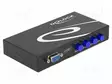 SWITCH - KAKSISUUNTAINEN - FULL HD 1080P - MUSTA - METALLI - HDMI, DVI, DisplayPort johdot - DELOCK-87635 - 1