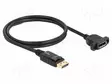 KAAPELI - DISPLAYPORT-PISTORASIA,DISPLAYPORT-PISTOKE - PIT: 1M - HDMI, DVI, DisplayPort johdot - DELOCK-87825 - 1