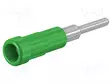 LABORATORY CONNECTOR: 2MM BANANA - SOCKET - 10A - 30VAC - 60VDC - VIHREÄ - Banaanijatkoliittimet - EPB-2NS-25 - 1