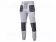 SWEATPANTS - SIZE: XXL - GREY-MUSTA - 320G/M2 - Työ- ja suojavaatteet - LAHTI-L4052305 - 1