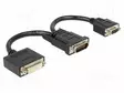 ADAPTERI - 0,2M - MUSTA - MUSTA - HDMI, DVI, DisplayPort johdot - DELOCK-65555 - 1