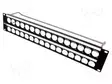 ASENNUSADAPTERI - PATCH PANEL - RUUVATTU - 19X24MM - RACK - KORKEUS: 2U - XLR liittimet ja tarvikkeet - CP30155 - 1