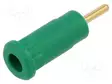 LABORATORY CONNECTOR: 2MM BANANA - SOCKET - 10A - 29MM - VIHREÄ - Banaanijatkoliittimet - SEB2-R-25 - 1