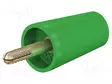 LABORATORIOBANAANILIITIN 4MM - ADAPTERI - 32A - VIHREÄ - 42MM - Banaaniliittimet 4mm - A-SLK4-25 - 1