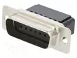D-SUB LIITIN - PIN: 15 - PISTOKE - UROS - JOHTOON - SUORA - CD - D liittimet - CDA-15P-05 - 1