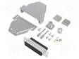 LIITIN: D-SUB - PIN: 25 - PISTOKE - UROS - PURISTETTAVA - MUSTA - D liittimet - DCRP25-DBCP-CF65 - 1