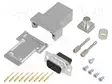 D-SUB LIITIN - PIN: 9 - PISTOKE - UROS - PURISTETTAVA - MUSTA - D liittimet - DCRP09-DBCP-CF65 - 1