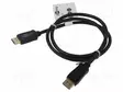 KAAPELI - DISPLAYPORT-PISTOKE,MOLEMMIN PUOLIN - PVC - PIT: 1M - MUSTA - HDMI, DVI, DisplayPort johdot - GOOBAY-74755 - 1