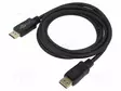 KAAPELI - DISPLAYPORT-PISTOKE,MOLEMMIN PUOLIN - PVC - PIT: 3M - MUSTA - HDMI, DVI, DisplayPort johdot - GOOBAY-74745 - 1